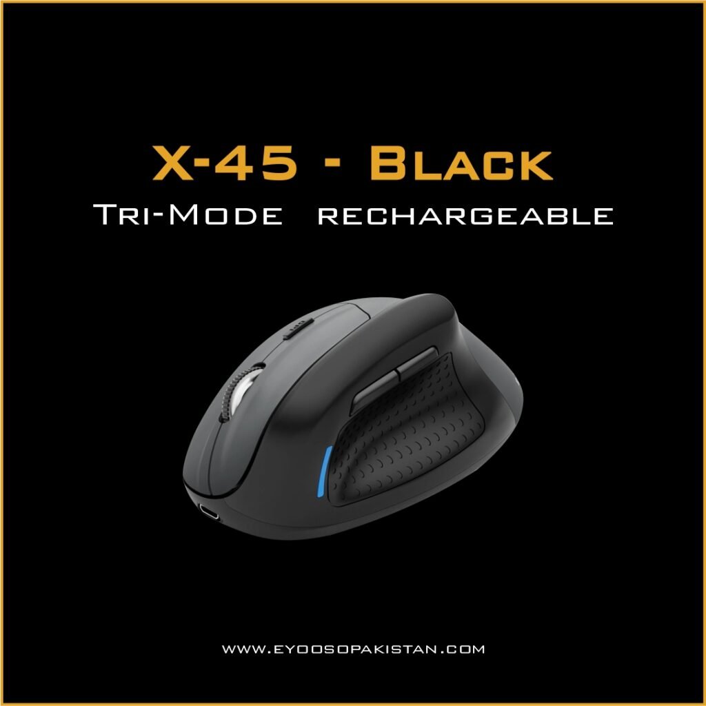 E-Yooso X-45 Tri-Mode Gaming Mouse – Black