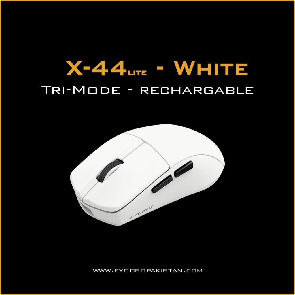 E-Yooso X-44 lite Tri-Mode Gaming Mouse - White